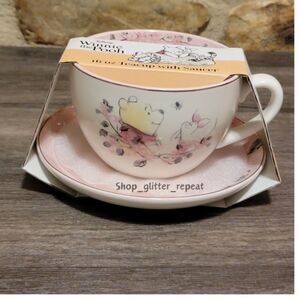 NWT Teacup and Saucer Winnie the Pooh and Piglet Cherry Blossom